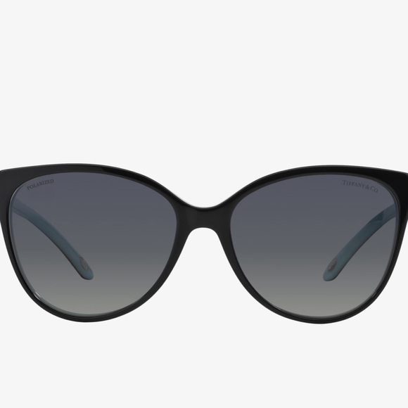 Tiffany & Co Cat-Eye Crystal Sunglasses Blk Diamond-Style EUC TF4089B - Picture 10 of 11